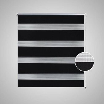 Duo rolgordijn 120 x 175 cm zwart 3