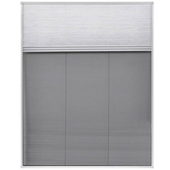 Raamhor pliss&eacute; met verduistering 80x100 cm aluminium  3