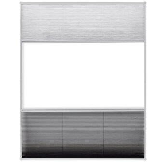 Raamhor pliss&eacute; met verduistering 80x100 cm aluminium  5