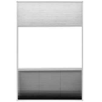 Raamhor pliss&eacute; met verduistering 80x120 cm aluminium  5
