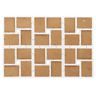 Fotolijst voor 24x(10x15 cm) foto MDF wit 3