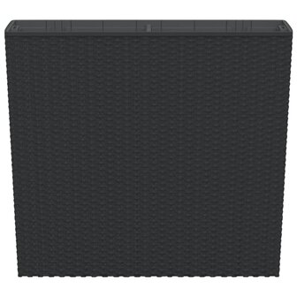 Plantenbak met uitneembare bak rattan-look 12/44 L PP antraciet 4