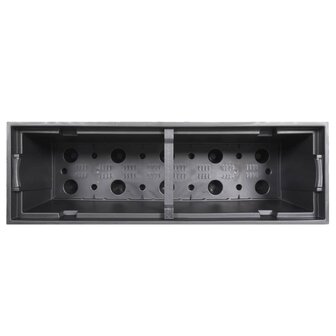 Plantenbak met uitneembare bak rattan-look 12/44 L PP antraciet 6