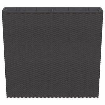Plantenbak met uitneembare bak rattan-look 12/44 L PP bruin 4