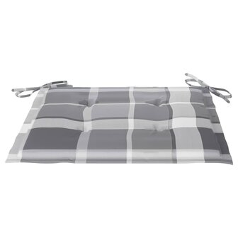 3-delige Tuinset inklapbaar met kussen massief teakhout 9