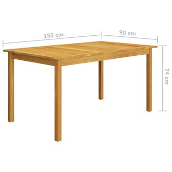 5-delige Tuinset grijs 9