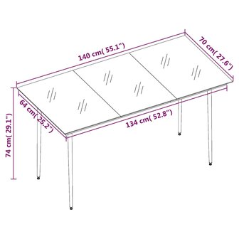 5-delige Tuinset grijs 7
