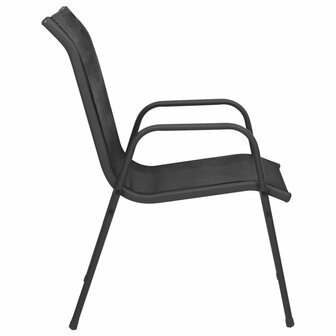 3-delige Tuinset staal zwart 6
