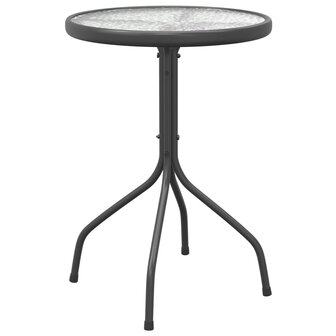 3-delige Tuinset staal zwart 8