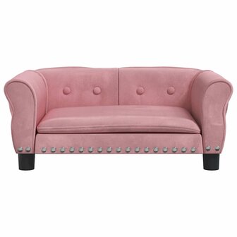 Hondenmand 70x45x30 cm fluweel roze 3
