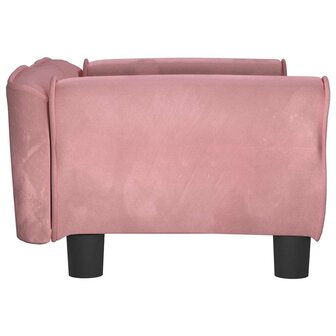 Hondenmand 70x45x30 cm fluweel roze 4