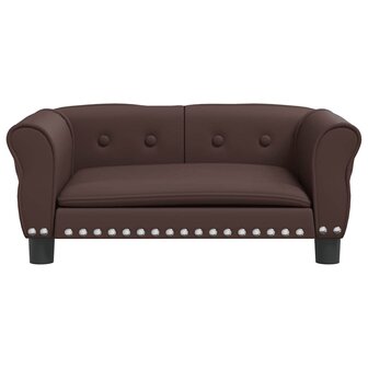 Hondenmand 70x45x30 cm kunstleer bruin 3