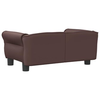 Hondenmand 70x45x30 cm kunstleer bruin 5