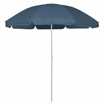 Strandparasol 240 cm blauw 1