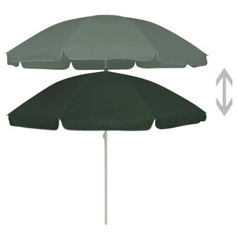 Strandparasol 240 cm groen 2