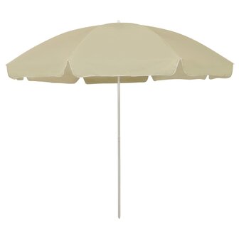 Strandparasol 300 cm zandgeel 1