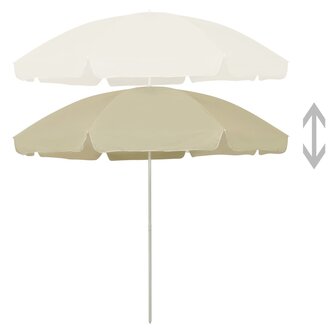 Strandparasol 300 cm zandgeel 2