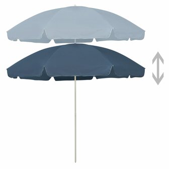 Strandparasol 300 cm blauw 2