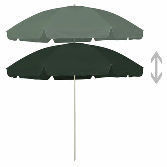 Strandparasol 300 cm groen 2