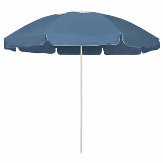 Strandparasol 240 cm blauw 1