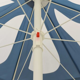 Strandparasol 240 cm blauw 5