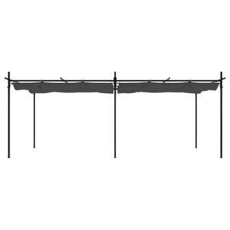Pergola met uitschuifbaar dak 589x292x230 antracietkleurig 3