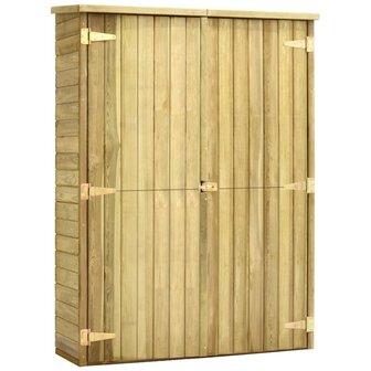 Tuinschuur 123x50x171 cm ge&iuml;mpregneerd grenenhout 2