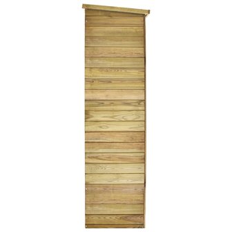 Tuinschuur 123x50x171 cm ge&iuml;mpregneerd grenenhout 5