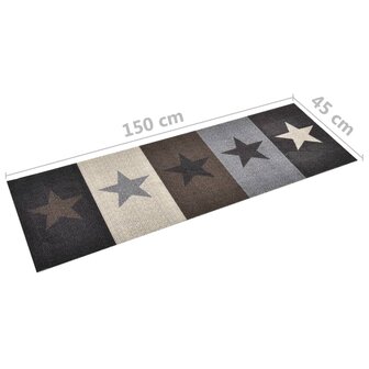 Keukenmat wasbaar Star 45x150 cm 5
