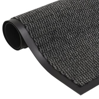 Droogloopmatten 2 st rechthoekig getuft 80x120 cm antraciet 2