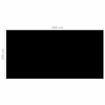 Zwembadhoes 400x200 cm PE zwart 4