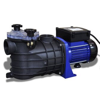 Elektrische zwembadpomp 500W blauw 1