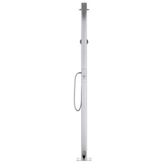 Buitendouche met grijze basis 220 cm aluminium 6