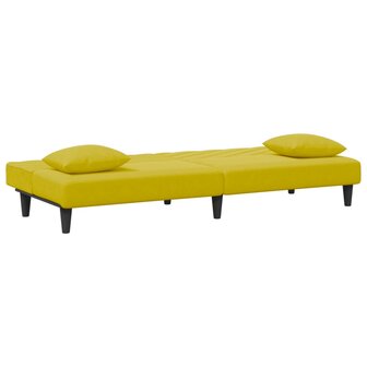 2-delige Loungeset met kussens fluweel geel 5