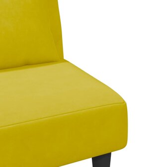 2-delige Loungeset met kussens fluweel geel 9