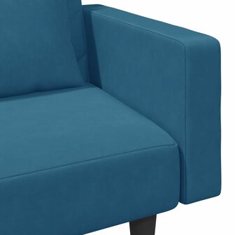 2-delige Loungeset met kussens fluweel blauw 9