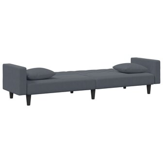 2-delige Loungeset met kussens fluweel donkergrijs 5
