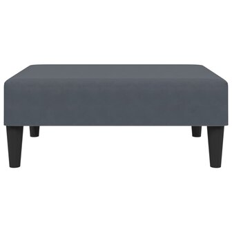 2-delige Loungeset met kussens fluweel donkergrijs 8
