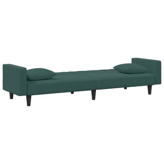 2-delige Loungeset met kussens fluweel donkergroen 5