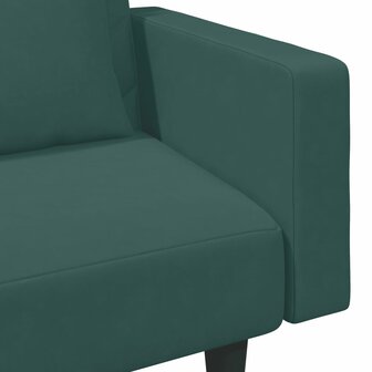 2-delige Loungeset met kussens fluweel donkergroen 9