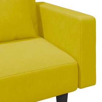 2-delige Loungeset met kussens fluweel geel 9