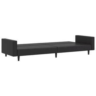 2-delige Loungeset kunstleer zwart 5