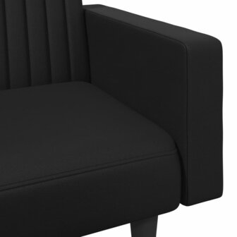 2-delige Loungeset kunstleer zwart 9