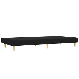 2-delige Loungeset stof zwart 5