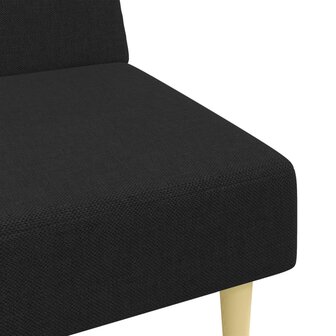 2-delige Loungeset stof zwart 9