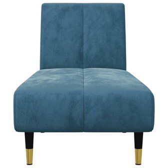 2-delige Loungeset fluweel blauw 7