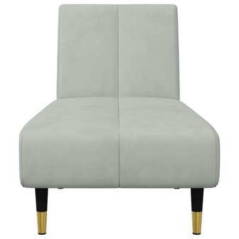 2-delige Loungeset fluweel lichtgrijs 7