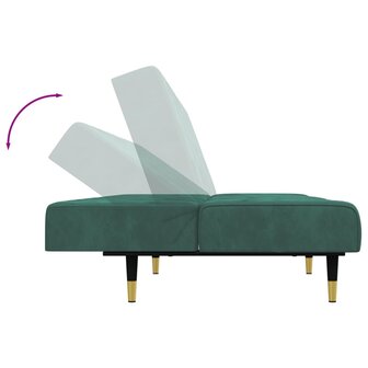 2-delige Loungeset fluweel donkergroen 8