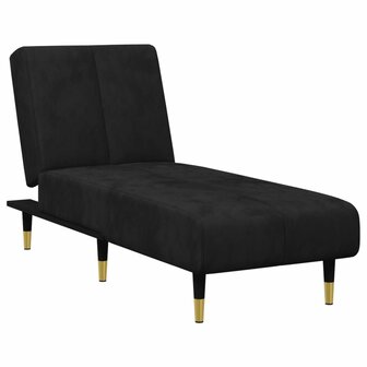 2-delige Loungeset fluweel zwart 6