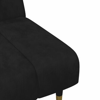 2-delige Loungeset fluweel zwart 9
